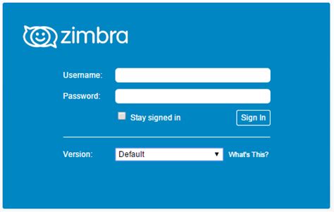 zimbra email entrar.